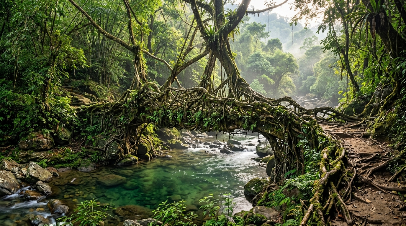 Meghalaya Living Root Bridges